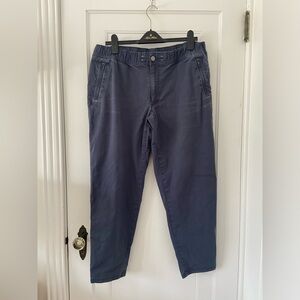 L.L. Bean navy cotton sport pants, size large